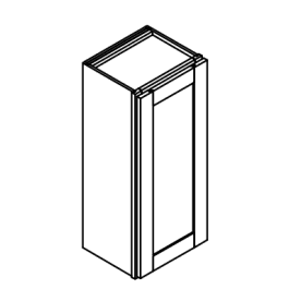 36″H One Door Wall Cabinets