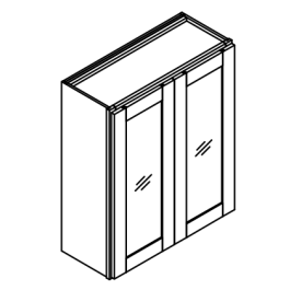 36″ High Two Door Wall Cabinets