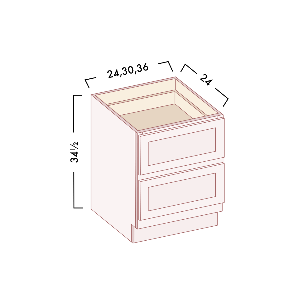 2 DRAWER BASES