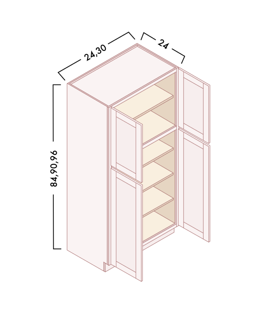 TALL PANTRY - DOUBLE DOOR
