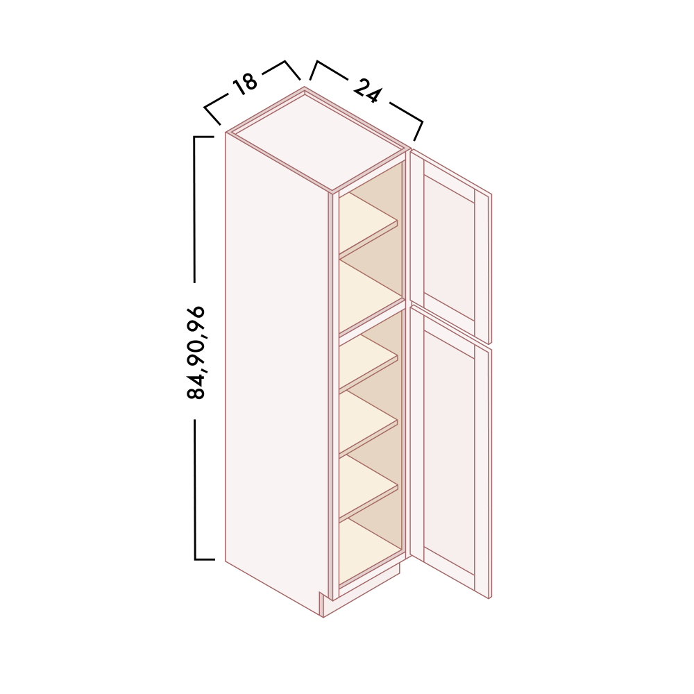 TALL PANTRY - SINGLE DOOR