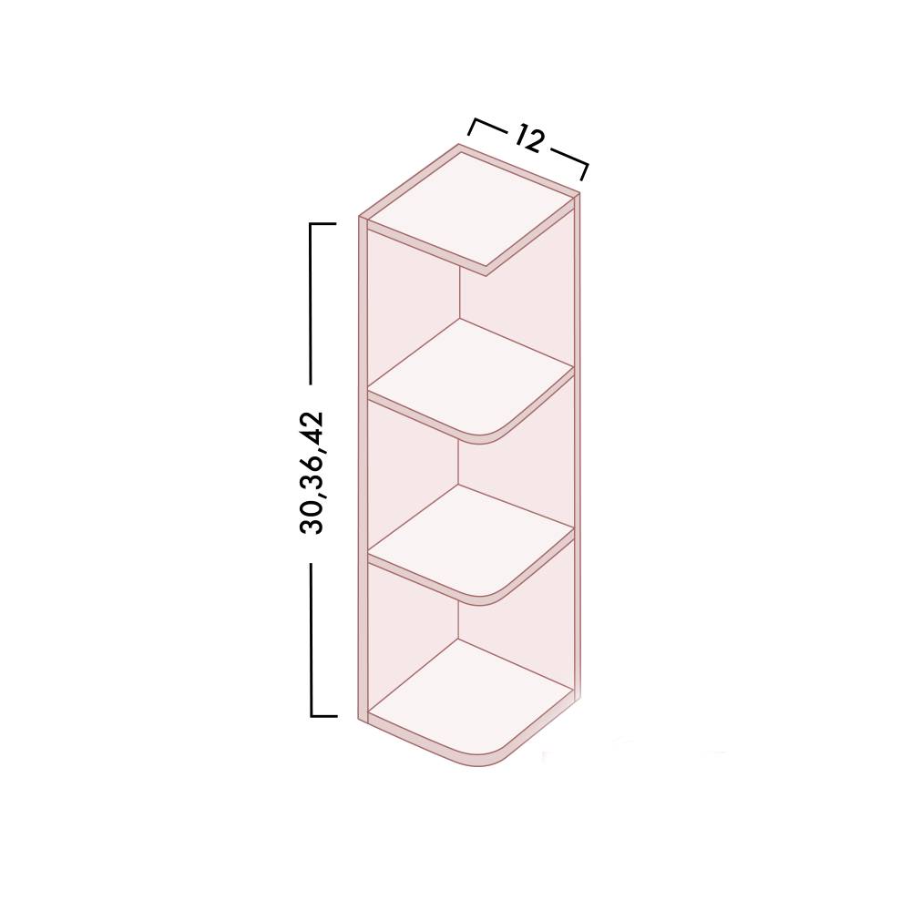 WALL END SHELF